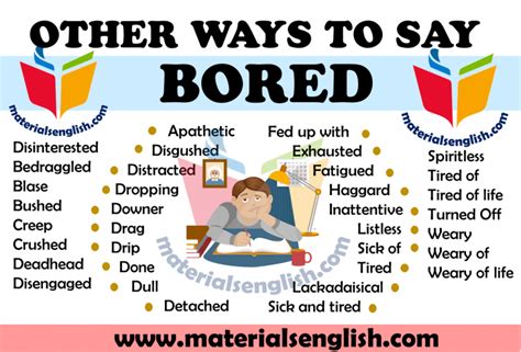 What is another word for boredom .